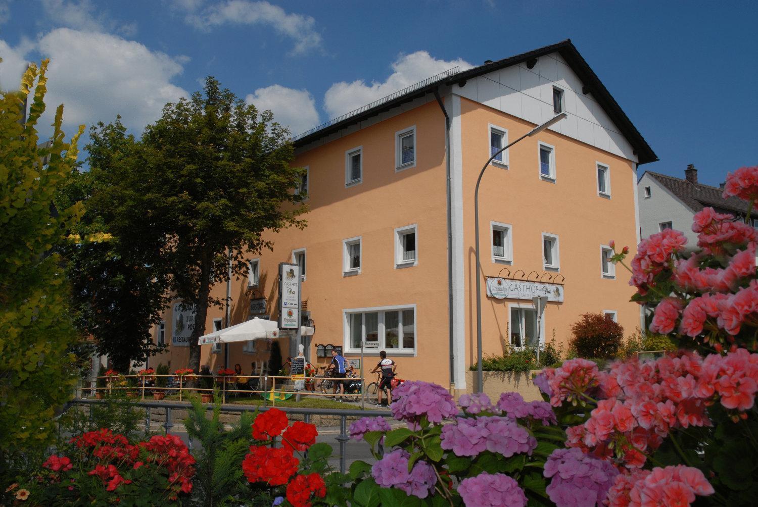 Gasthof Zur Post Hotel Und Parkplatz Военщраус Екстериор снимка